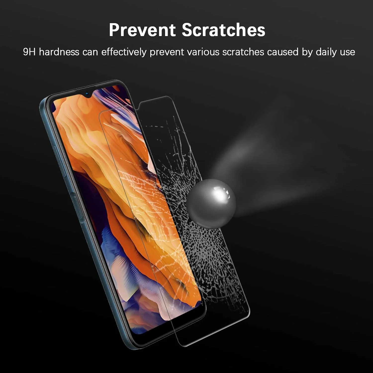 کاور SCL برای گوشی نوکیا C12 به همراه محافظ صفحه نمایش، محافظ صفحه نمایش شیشه ای حرارت دیده نوکیا C12 [2 عدد] + کاور محافظ TPU ضد خش و ضد اثر انگشت