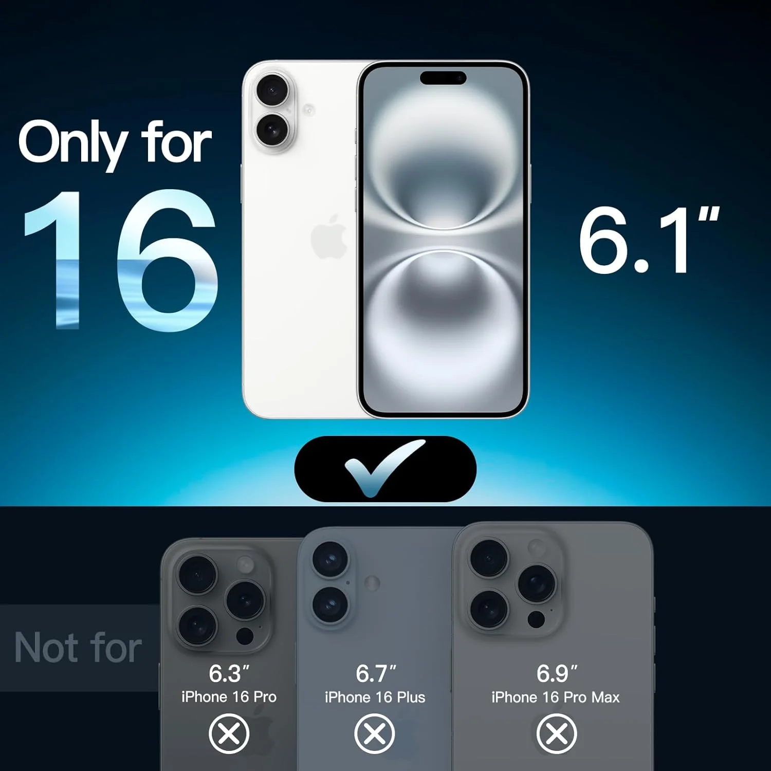 محافظ صفحه نمایش JETech برای آیفون 16 6.1 اینچی، فیلم شیشه ای حرارت دیده با ابزار نصب آسان، سازگار با قاب، شفافیت HD، بسته 3 عددی محافظ صفحه نمایش JETech برای آیفون 16 6.1 اینچی، فیلم شیشه ای حرارت دیده با ابزار نصب آسان، سازگار با قاب، شفافیت HD، بسته 3 عددی