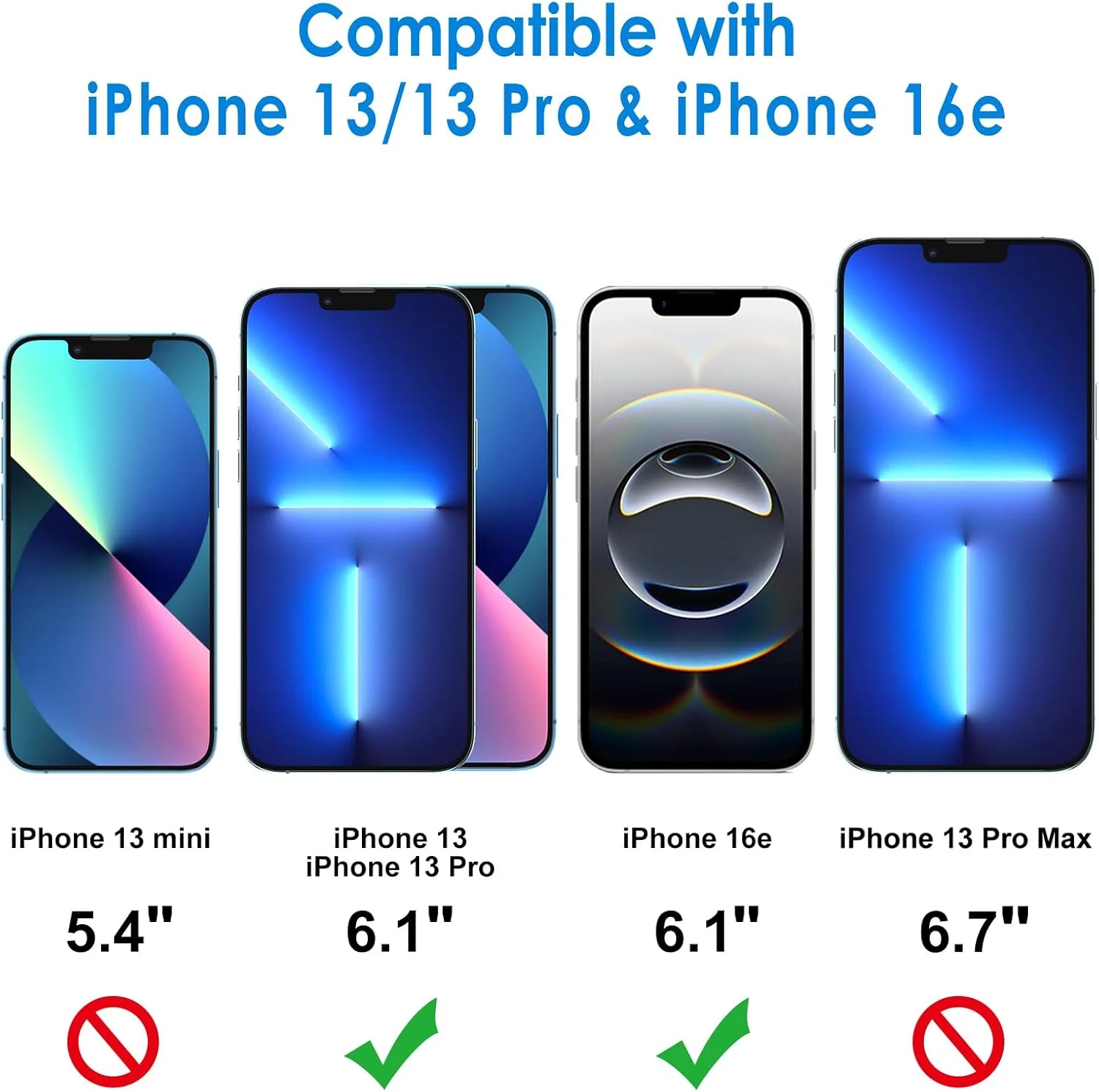 محافظ صفحه نمایش JETech برای آیفون 16e 2025 و آیفون 13/13 پرو 6.1 اینچی، فیلم شیشه ای حرارت دیده، بسته 3 عددی محافظ صفحه نمایش JETech برای آیفون 16e 2025 و آیفون 13/13 پرو 6.1 اینچی، فیلم شیشه ای حرارت دیده، بسته 3 عددی