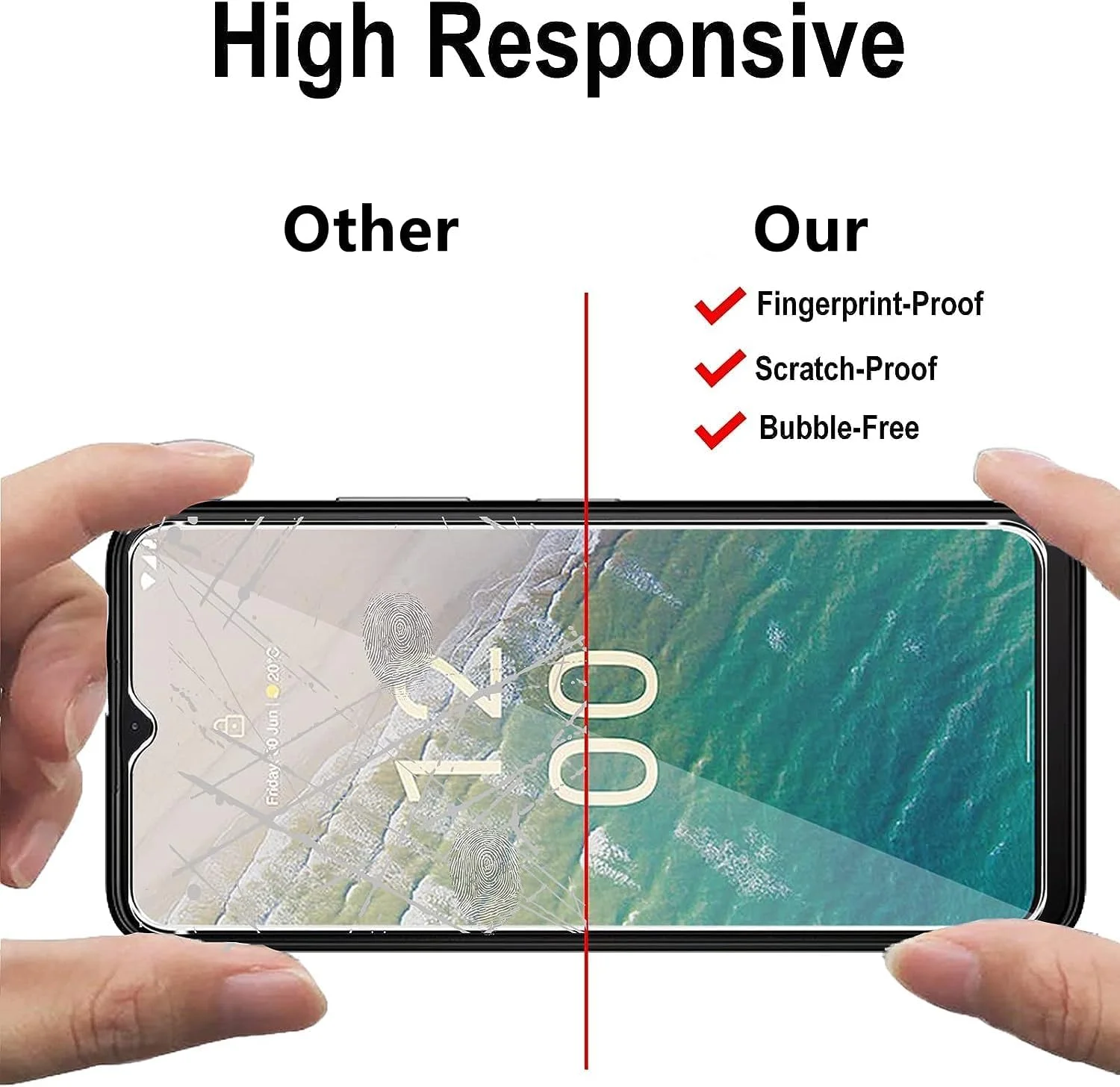 محافظ صفحه نمایش Gruattreay سازگار با نوکیا C32/نوکیا C22، بسته 2 عددی فیلم محافظ صفحه نمایش شفاف HD ضد خش با سختی 9H ضد اثر انگشت شیشه حرارت دیده مناسب با قاب گوشی برای نوکیا C32/C22 محافظ صفحه نمایش Gruattreay سازگار با نوکیا C32/نوکیا C22، بسته 2 عددی فیلم محافظ صفحه نمایش شفاف HD ضد خش با سختی 9H ضد اثر انگشت شیشه حرارت دیده مناسب با قاب گوشی برای نوکیا C32/C22