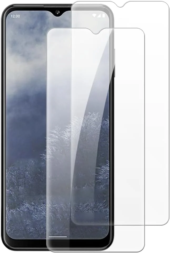 شاین تایم [بسته 2 عددی] محافظ صفحه نمایش شیشه ای حرارت دیده سازگار با نوکیا G60 (6.58 اینچ)، شفاف HD ضد خش بدون حباب، سازگار با قاب