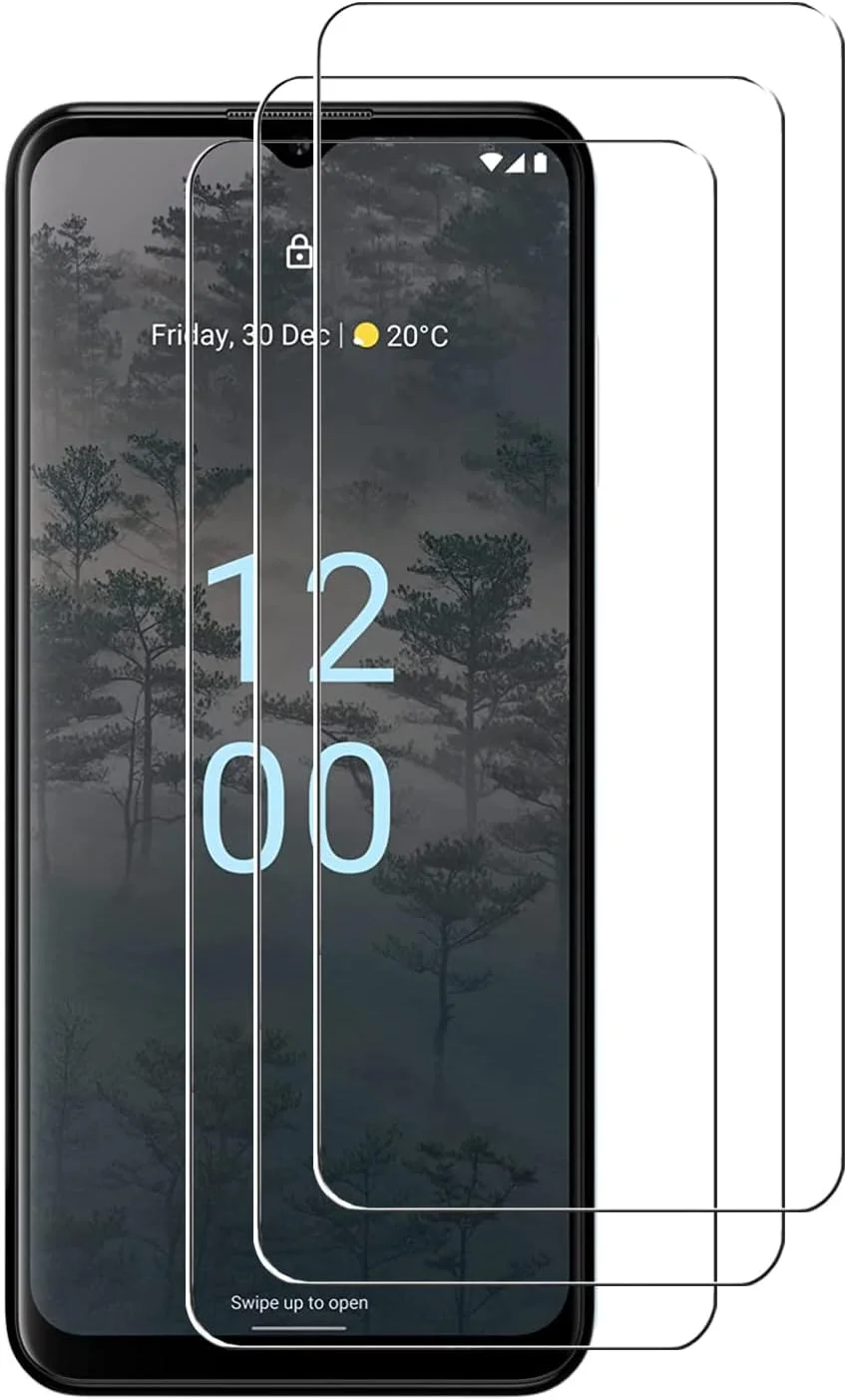 [بسته 3 عددی] محافظ صفحه نمایش شیشه ای حرارت دیده ZMONE برای نوکیا G60 5G، سختی 9H، وضوح بالا، ضد خش، بدون حباب، ضد اثر انگشت