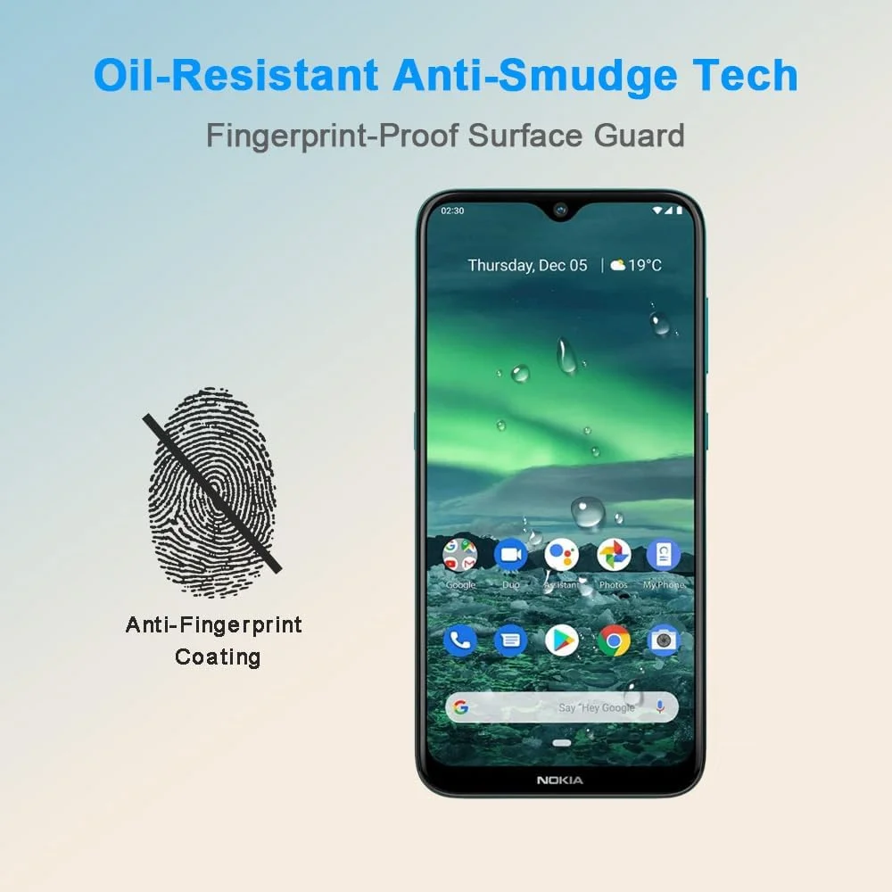 محافظ صفحه نمایش HYGMOCC برای نوکیا 2.3، شیشه حرارت دیده، فیلم محافظ HD، سختی 9H، نصب آسان، ضد خش، بدون حباب (1 عدد) محافظ صفحه نمایش HYGMOCC برای نوکیا 2.3، شیشه حرارت دیده، فیلم محافظ HD، سختی 9H، نصب آسان، ضد خش، بدون حباب (1 عدد)