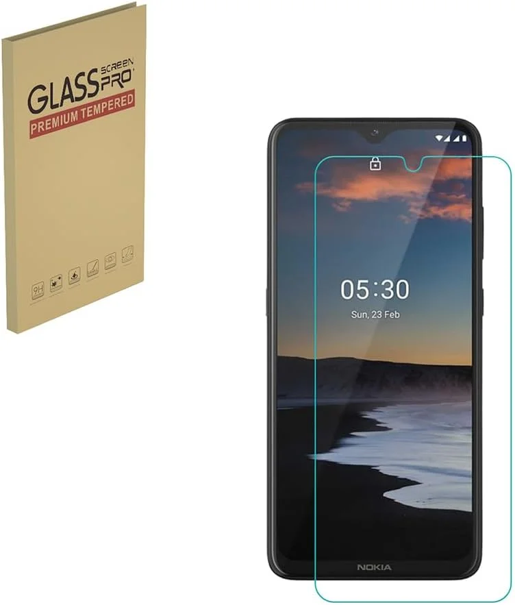 محافظ صفحه نمایش HYGMOCC برای نوکیا 5.3 شیشه حرارت دیده HD سختی 9H نصب آسان سازگار با قاب ضد خش بدون حباب (بسته 1 عددی)