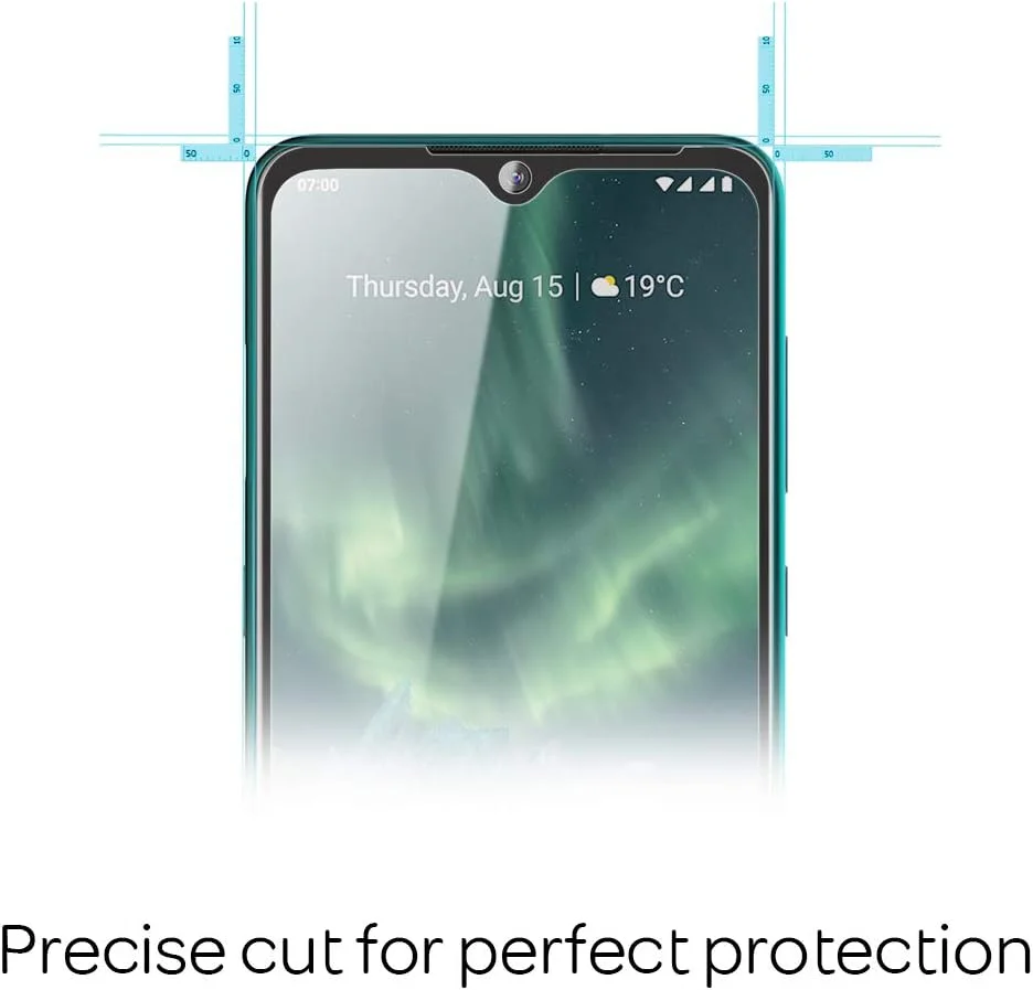 محافظ صفحه نمایش شیشه ای NALIA سازگار با نوکیا 6.2، پوشش کامل 9H، محافظ صفحه نمایش فیلم شیشه ای مقاوم، شفاف کریستالی - مشکی شفاف (بسته 2 عددی) محافظ صفحه نمایش شیشه ای NALIA سازگار با نوکیا 6.2، پوشش کامل 9H، محافظ صفحه نمایش فیلم شیشه ای مقاوم، شفاف کریستالی - مشکی شفاف (بسته 2 عددی)