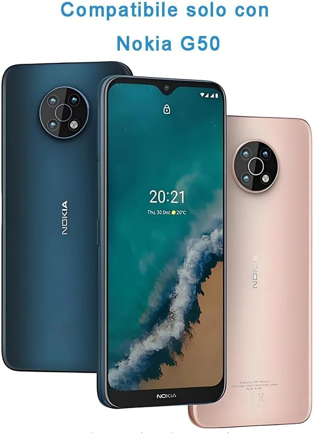 محافظ صفحه نمایش شیشه ای تمپرد HYGMOCC برای نوکیا G50 / C30، سختی 9H، نصب آسان، ضد خش، بدون حباب (بسته 2 عددی)