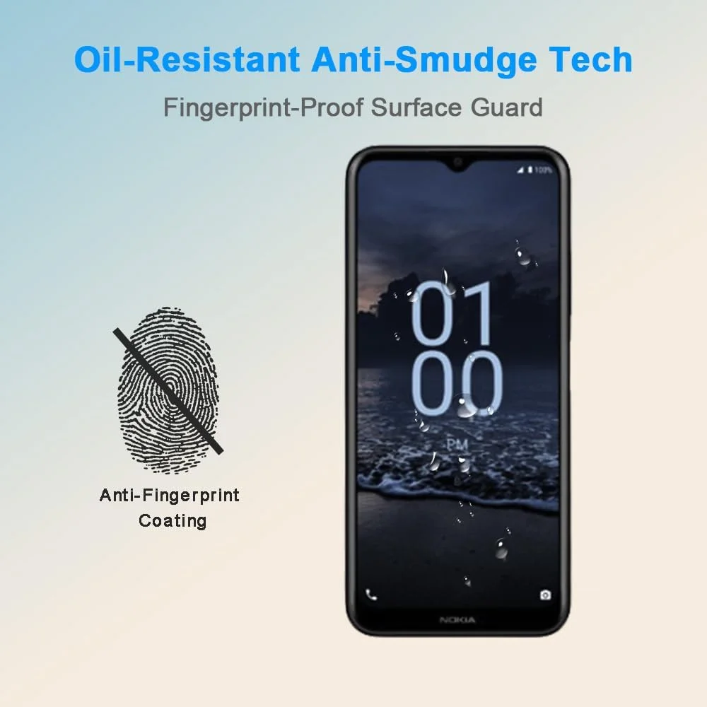 محافظ صفحه نمایش HYGMOCC برای نوکیا G100، فیلم محافظ شیشه ای حرارت دیده، HD، سختی 9H، نصب آسان، ضد خش، بدون حباب (1 عدد) محافظ صفحه نمایش HYGMOCC برای نوکیا G100، فیلم محافظ شیشه ای حرارت دیده، HD، سختی 9H، نصب آسان، ضد خش، بدون حباب (1 عدد)