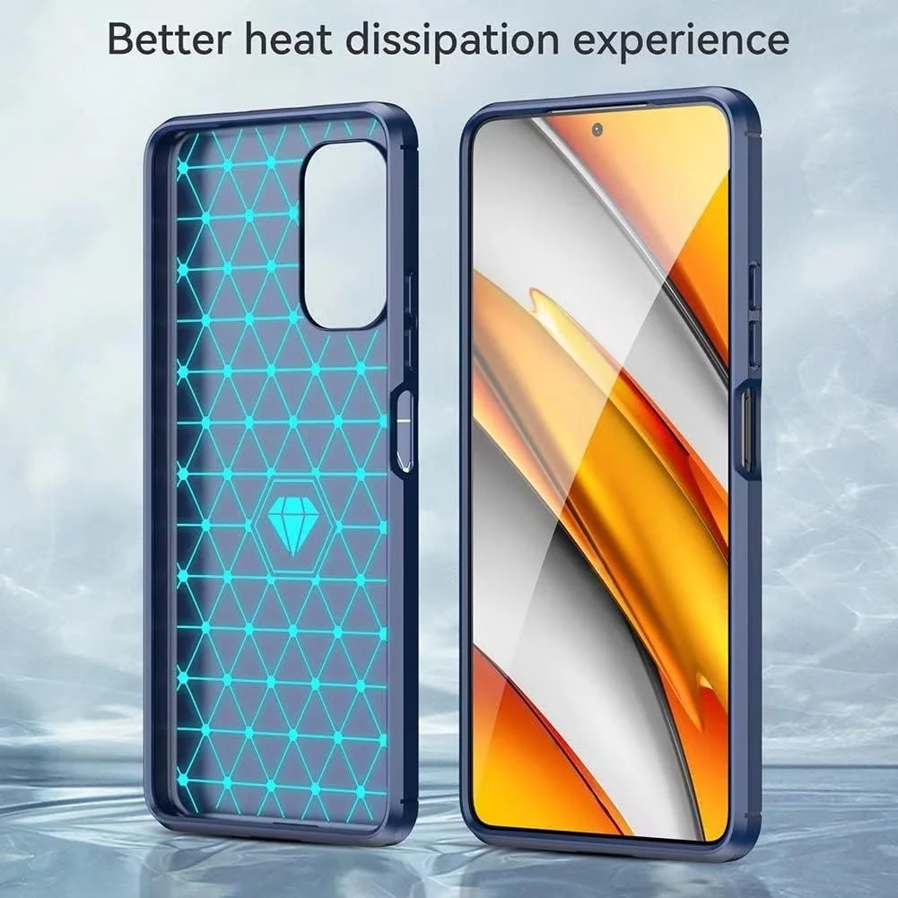 کیف محافظ گوشی QINOUK برای نوکیا C2 ویرایش دوم، طراحی بافت برس خورده [ضد ضربه]، کیف ساخته شده از مواد TPU انعطاف پذیر به همراه محافظ صفحه نمایش شیشه ای حرارت دیده [2 عددی] سازگار با نوکیا C2 ویرایش دوم - آبی