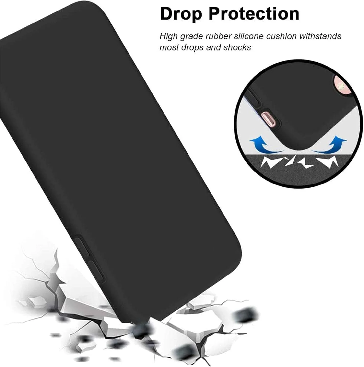 کاور [4 در 1] سازگار با نوکیا C2 ویرایش دوم به همراه 3 عدد محافظ صفحه نمایش شیشه ای حرارت دیده برای نوکیا C2 ویرایش دوم، کاور باریک و نرم TPU ضد ضربه و ضد خش - مشکی