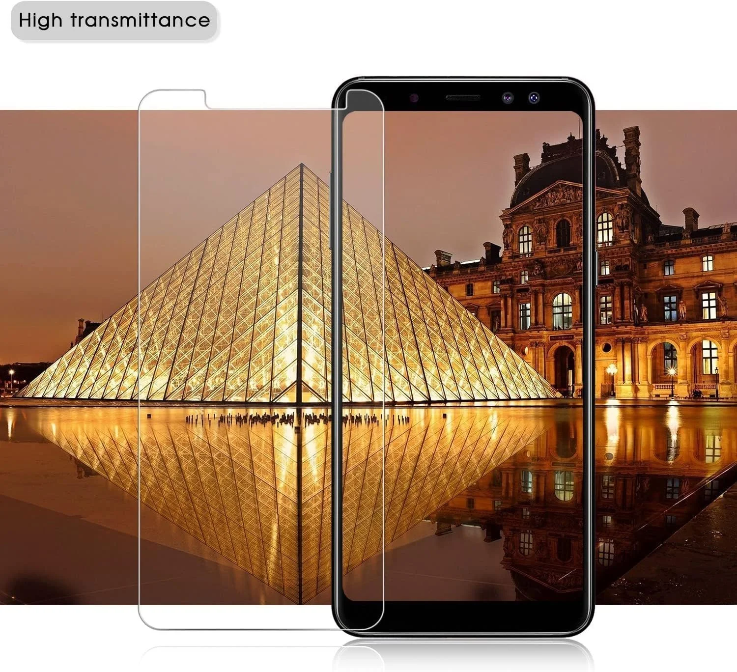 کاور محافظ گوشی نوکیا G300 (6.52 اینچ) به همراه [3 عدد محافظ صفحه نمایش شیشه ای], کاور محافظ سیلیکونی نرم مشکی ضد ضربه برای نوکیا G300 - مشکی