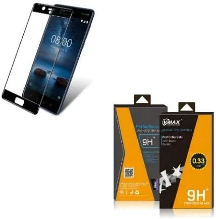 محافظ صفحه نمایش شیشه ای حرارت دیده VMAX برای نوکیا 8 - 2.5D ضخامت 0.33 میلی متر