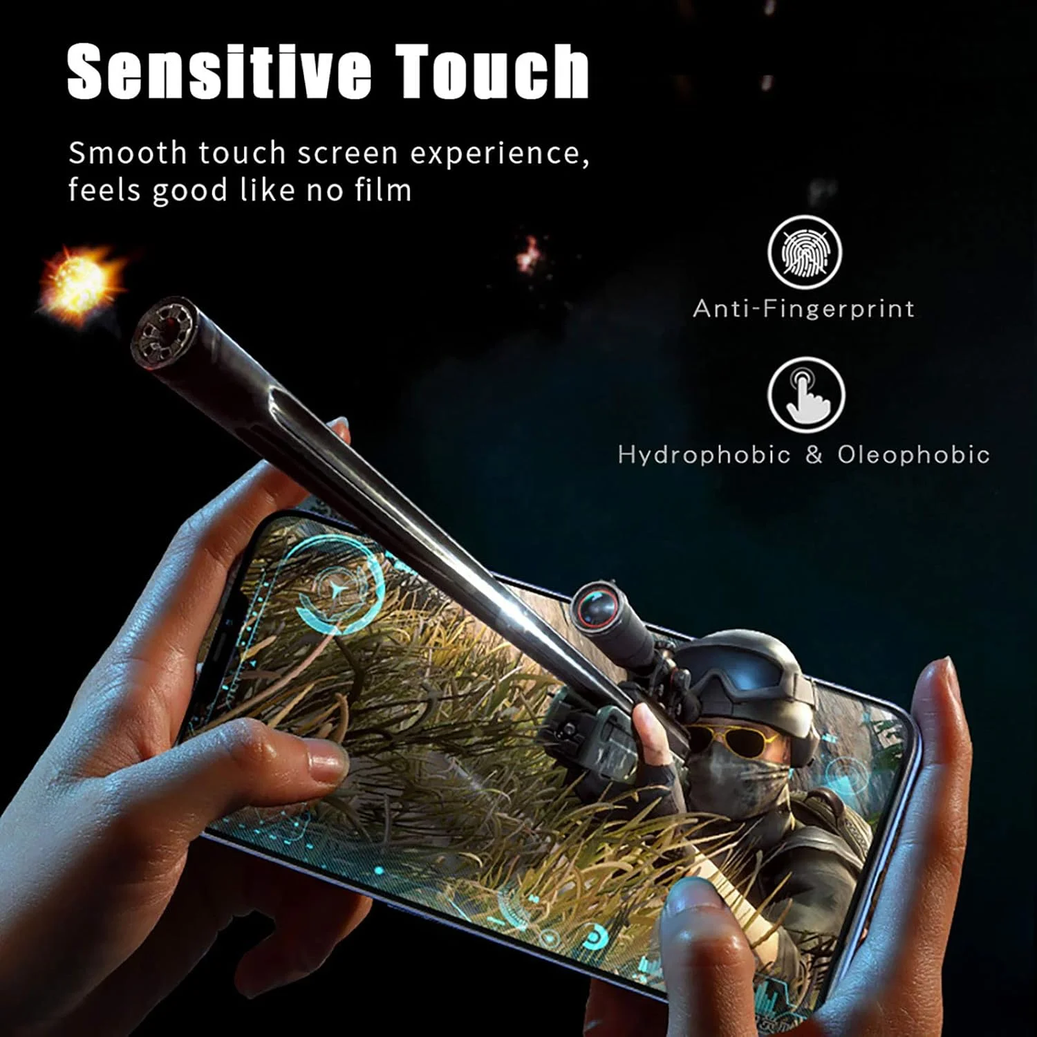 محافظ صفحه نمایش Zidwzidwei سازگار با نوکیا C12 Pro، شیشه حرارت دیده با سختی 9H، ضد خش، نصب آسان، محافظ صفحه نمایش ضد شکست برای نوکیا C12 Pro [بسته 3 عددی]