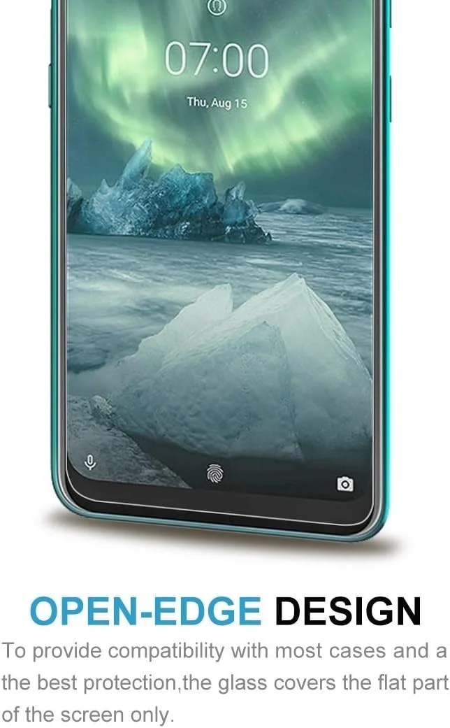 محافظ صفحه شیشه ای حرارت دیده غیر تمام صفحه 2.5 بعدی Hengk برای نوکیا 7.2 (جدید) محافظ صفحه شیشه ای حرارت دیده غیر تمام صفحه 2.5 بعدی Hengk برای نوکیا 7.2 (جدید)