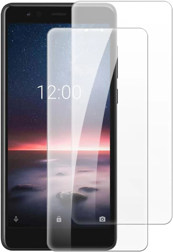 محافظ صفحه نمایش شیشه ای حرارت دیده شانتایم [2 عددی] سازگار با نوکیا 3.1 A (5.45 اینچ)، HD شفاف ضد خش بدون حباب، سازگار با قاب