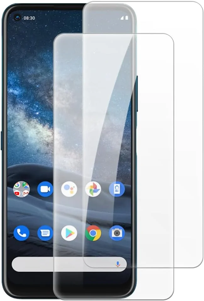 محافظ صفحه نمایش شیشه ای حرارت دیده شانتایم [2 عددی] سازگار با نوکیا 8.3 5G (6.81 اینچ)، شفاف HD ضد خش بدون حباب، سازگار با قاب