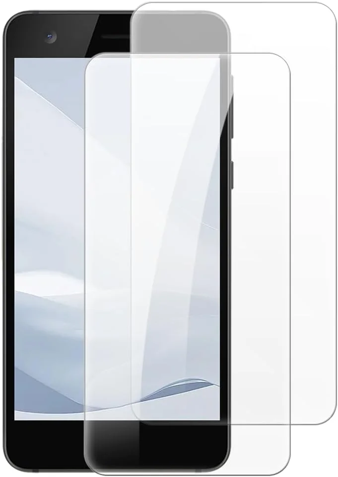 شنتایم [بسته 2 عددی] محافظ صفحه نمایش شیشه ای حرارت دیده سازگار با نوکیا 2 (5 اینچ)، شفاف HD ضد خش بدون حباب سازگار با قاب
