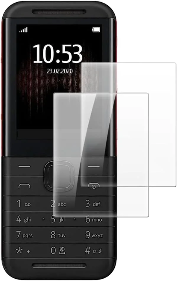 شاین تایم [2 عدد] محافظ صفحه نمایش شیشه ای حرارت دیده سازگار با نوکیا 5310 2024 (2.8 اینچ)، وضوح HD، ضد خش، بدون حباب، سازگار با قاب