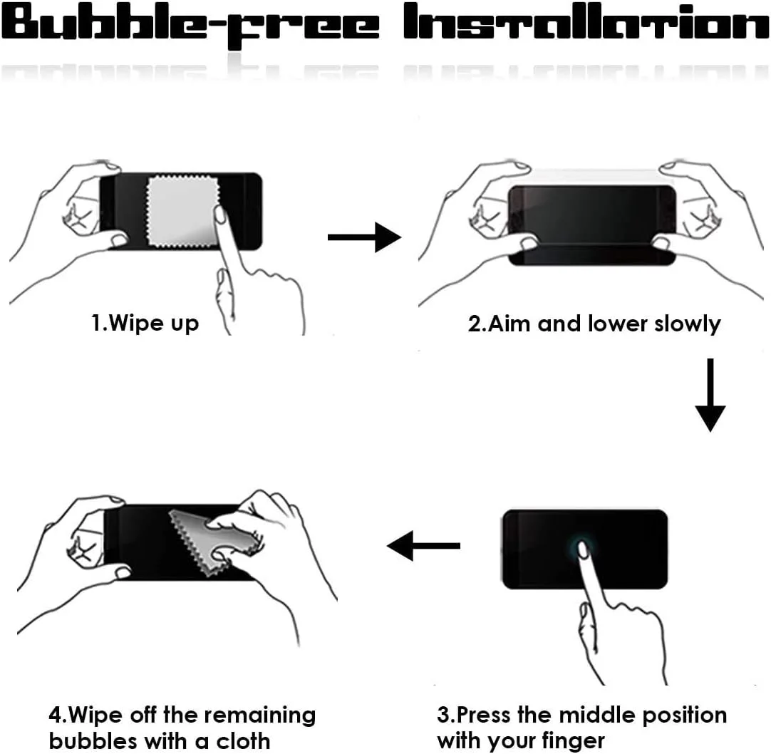 محافظ صفحه شیشه ای حرارت دیده KJYF برای نوکیا C02 (5.45 اینچ)، [بسته 4 عددی] [سختی 9H] فیلم محافظ شیشه ای [سازگار با حسگر اثر انگشت] محافظ صفحه نمایش HD شفاف شیشه ای حرارت دیده برای نوکیا C02