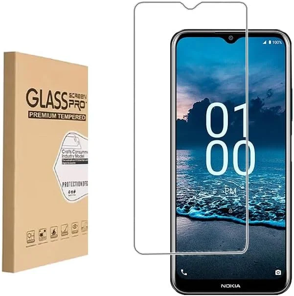 محافظ صفحه نمایش Shunwige برای نوکیا G100، فیلم محافظ شیشه ای حرارت دیده، نصب آسان و سازگار با قاب، ضد خش، بدون حباب، سختی 9H (1 عدد)