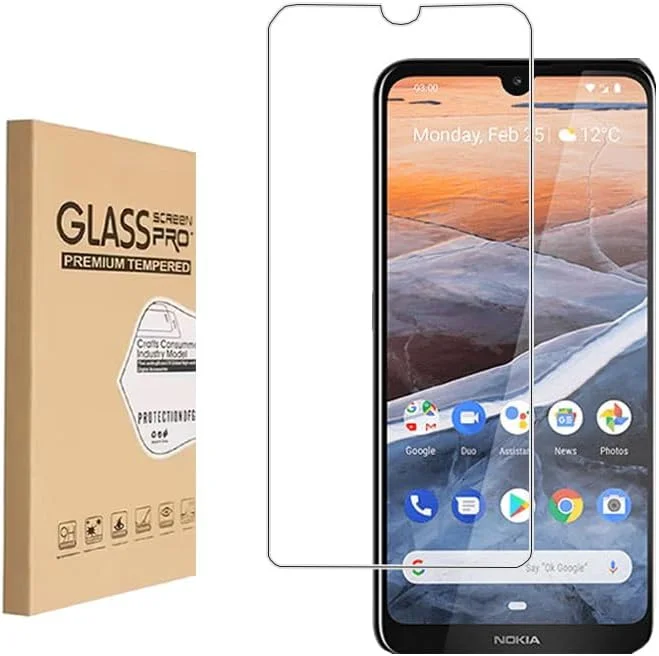 محافظ صفحه نمایش Shunwige برای نوکیا 3.2، فیلم محافظ شیشه ای حرارت دیده، محافظ صفحه نمایش HD با نصب آسان، ضد خش، بدون حباب، سختی 9H (1 عدد)