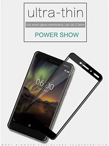 محافظ صفحه نمایش شیشه ای حرارت دیده تمام صفحه Mofi نوکیا 6 (2018) ضخامت 0.3 میلی متر، سختی 9H، لبه قوس دار 2.5D مقاوم در برابر انفجار - مشکی محافظ صفحه نمایش شیشه ای حرارت دیده تمام صفحه Mofi نوکیا 6 (2018) ضخامت 0.3 میلی متر، سختی 9H، لبه قوس دار 2.5D مقاوم در برابر انفجار - مشکی