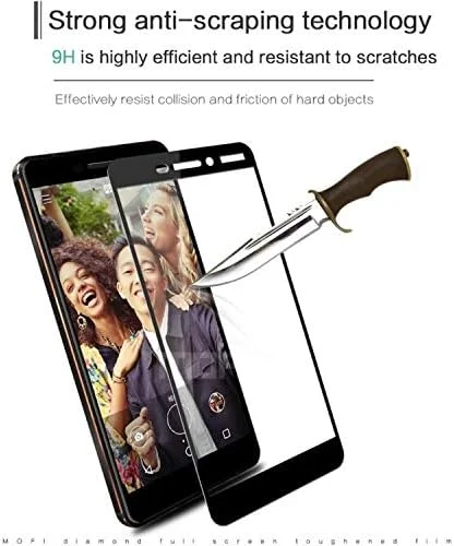 محافظ صفحه نمایش شیشه ای حرارت دیده تمام صفحه Mofi نوکیا 6 (2018) ضخامت 0.3 میلی متر، سختی 9H، لبه قوس دار 2.5D مقاوم در برابر انفجار - مشکی محافظ صفحه نمایش شیشه ای حرارت دیده تمام صفحه Mofi نوکیا 6 (2018) ضخامت 0.3 میلی متر، سختی 9H، لبه قوس دار 2.5D مقاوم در برابر انفجار - مشکی