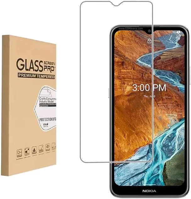 محافظ صفحه نمایش Shunwige برای نوکیا G300، فیلم محافظ شیشه ای حرارت دیده، وضوح HD، نصب آسان، ضد خش، بدون حباب، سختی 9H (1 عدد)