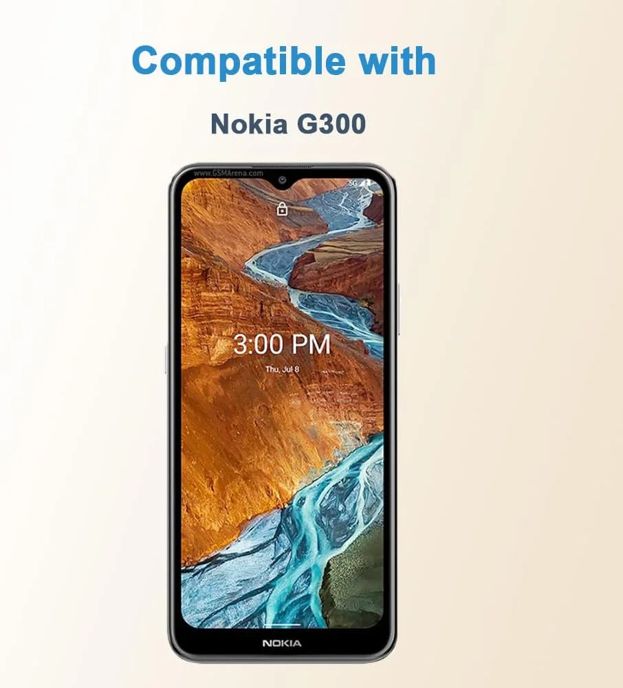 محافظ صفحه نمایش Shunwige برای نوکیا G300، فیلم محافظ شیشه ای حرارت دیده، وضوح HD، نصب آسان، ضد خش، بدون حباب، سختی 9H (1 عدد)