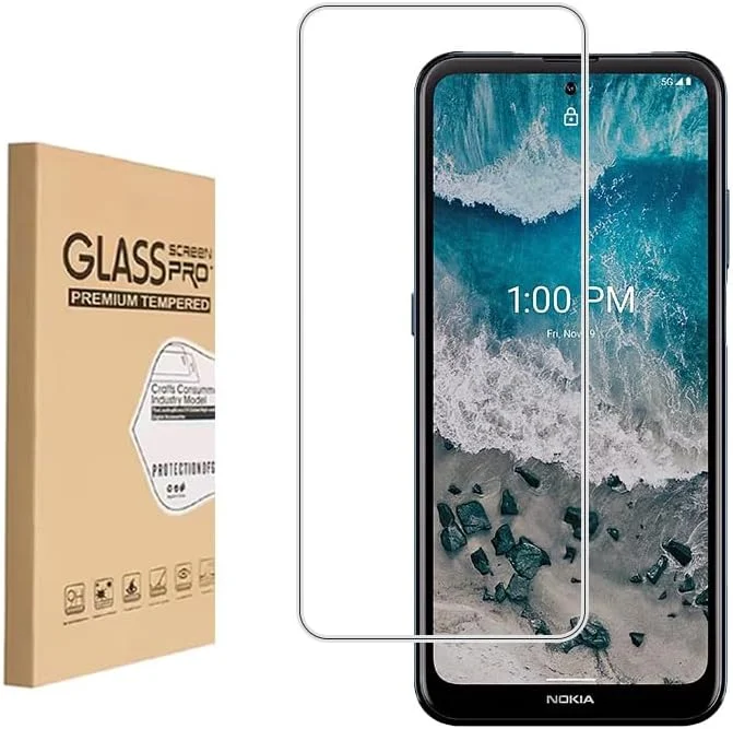 محافظ صفحه نمایش Shunwige برای نوکیا X100، فیلم محافظ شیشه ای حرارت دیده، نصب آسان و بدون حباب، ضد خش، سختی 9H (1 عدد) محافظ صفحه نمایش Shunwige برای نوکیا X100، فیلم محافظ شیشه ای حرارت دیده، نصب آسان و بدون حباب، ضد خش، سختی 9H (1 عدد)