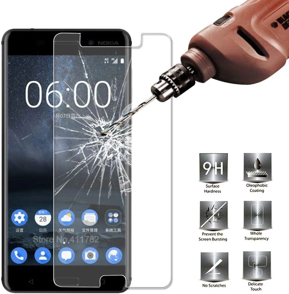 محافظ صفحه نمایش شیشه ای حرارت دیده Ineix برای نوکیا 5 محافظ صفحه نمایش شیشه ای حرارت دیده Ineix برای نوکیا 5
