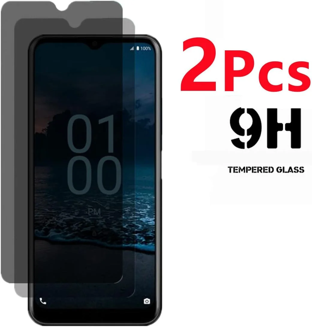 محافظ صفحه نمایش حریم خصوصی شیشه ای ضد جاسوسی آیسلان برای نوکیا G100، [2 عدد] سختی 9H ضد خش و ضد نگاه دزدکی، فیلم محافظ صفحه نمایش برای نوکیا G100