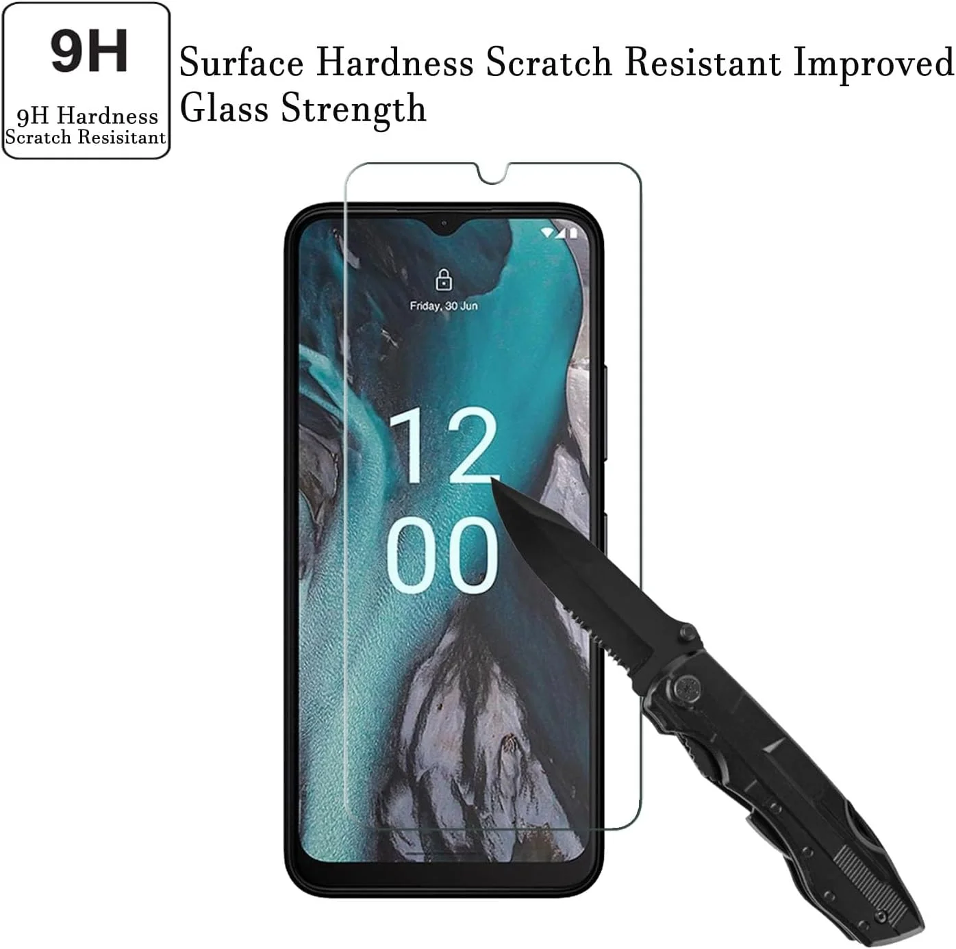 محافظ صفحه نمایش SALMERB نوکیا C22 (بسته 3 عددی)، فیلم شیشه ای حرارت دیده 9H برای نوکیا C22 ضد خش، ضد اثر انگشت، بدون حباب، فوق العاده شفاف 99.99% محافظ صفحه نمایش SALMERB نوکیا C22 (بسته 3 عددی)، فیلم شیشه ای حرارت دیده 9H برای نوکیا C22 ضد خش، ضد اثر انگشت، بدون حباب، فوق العاده شفاف 99.99%