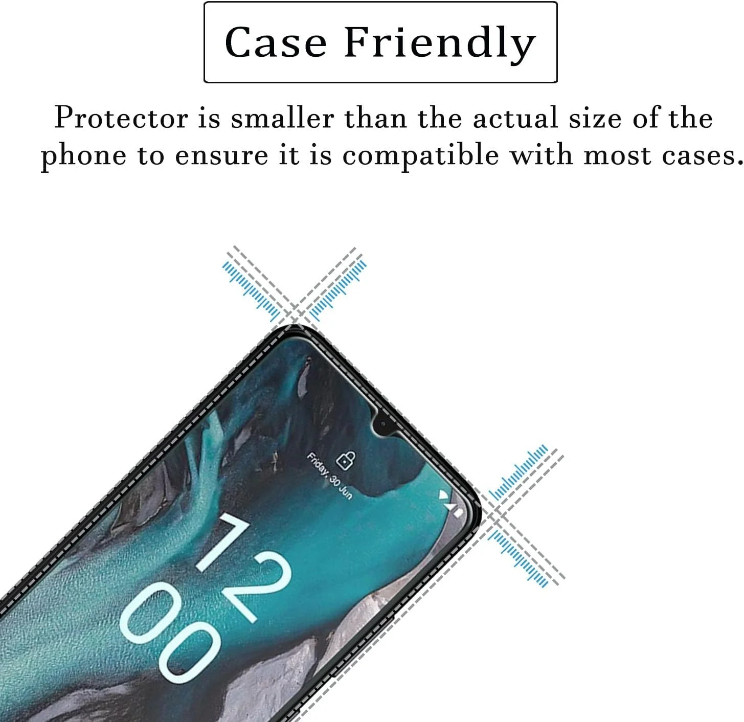 محافظ صفحه نمایش SALMERB نوکیا C22 (بسته 3 عددی)، فیلم شیشه ای حرارت دیده 9H برای نوکیا C22 ضد خش، ضد اثر انگشت، بدون حباب، فوق العاده شفاف 99.99% محافظ صفحه نمایش SALMERB نوکیا C22 (بسته 3 عددی)، فیلم شیشه ای حرارت دیده 9H برای نوکیا C22 ضد خش، ضد اثر انگشت، بدون حباب، فوق العاده شفاف 99.99%