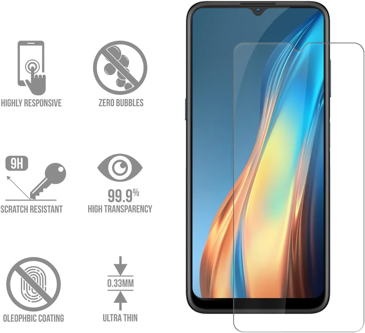 محافظ صفحه نمایش TailTech برای نوکیا C21 پلاس، شیشه حرارت دیده نوکیا C21 پلاس، بسته 3 عددی محافظ صفحه نمایش شیشه حرارت دیده با شفافیت بالا، سازگار با قاب محافظ صفحه نمایش TailTech برای نوکیا C21 پلاس، شیشه حرارت دیده نوکیا C21 پلاس، بسته 3 عددی محافظ صفحه نمایش شیشه حرارت دیده با شفافیت بالا، سازگار با قاب