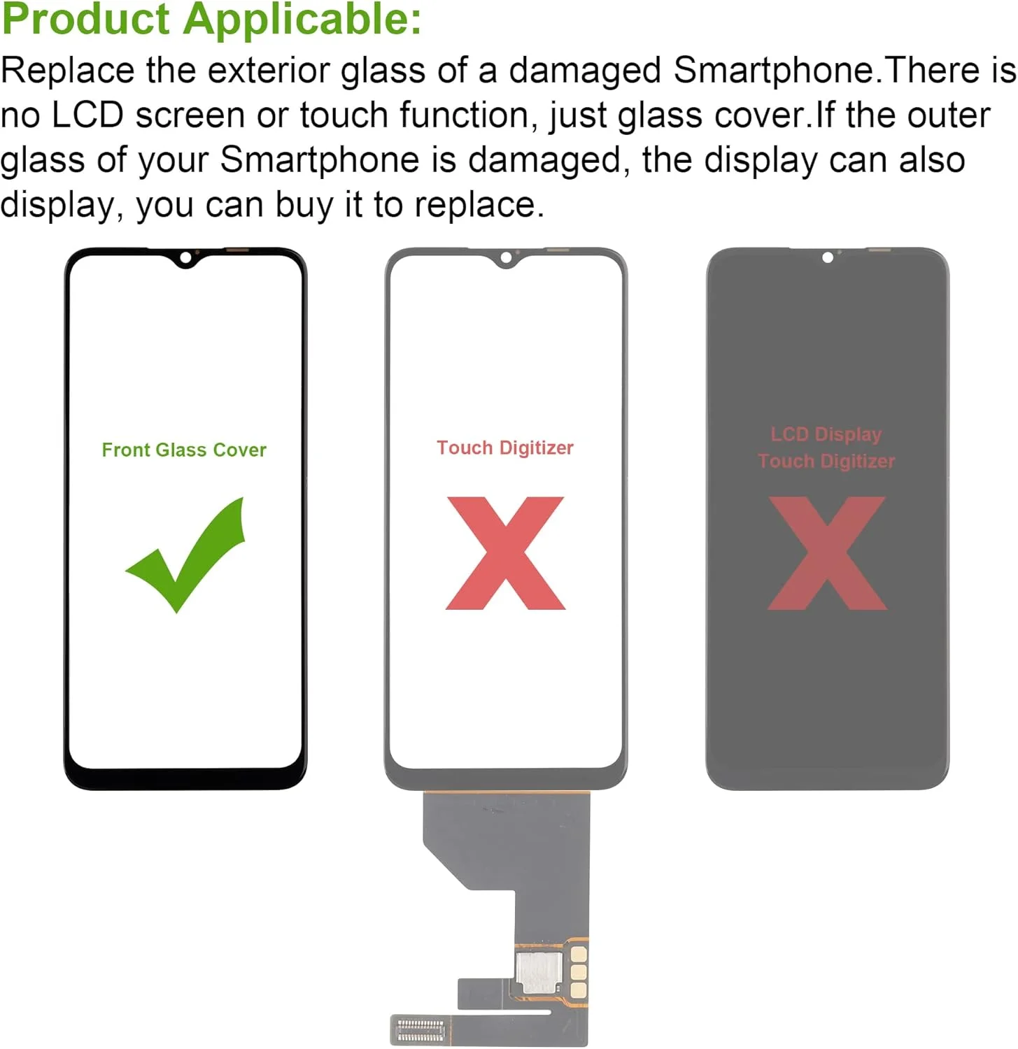 شیشه نمایشگر SwarKing، شیشه جلویی، لنز صفحه نمایش بیرونی سازگار با نوکیا X20 5G به همراه کیت تعمیر شیشه نمایشگر SwarKing، شیشه جلویی، لنز صفحه نمایش بیرونی سازگار با نوکیا X20 5G به همراه کیت تعمیر