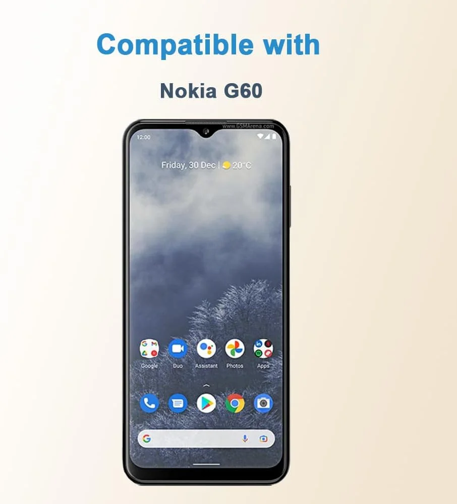 محافظ صفحه نمایش Shunwige برای نوکیا G60، فیلم محافظ شیشه ای حرارت دیده، نصب آسان و بدون حباب، ضد خش، سختی 9H (2 عدد) محافظ صفحه نمایش Shunwige برای نوکیا G60، فیلم محافظ شیشه ای حرارت دیده، نصب آسان و بدون حباب، ضد خش، سختی 9H (2 عدد)