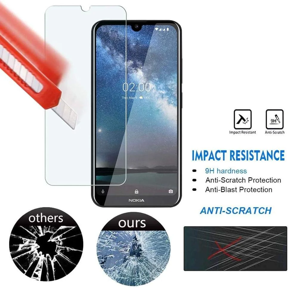 محافظ صفحه نمایش شیشه ای حرارت دیده Muzz برای نوکیا 2.3 (2019) محافظ صفحه نمایش شیشه ای حرارت دیده Muzz برای نوکیا 2.3 (2019)