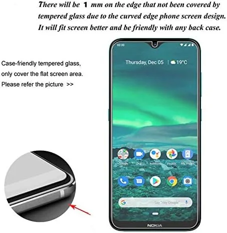 محافظ صفحه نمایش شیشه ای حرارت دیده Muzz برای نوکیا 2.3 (2019) محافظ صفحه نمایش شیشه ای حرارت دیده Muzz برای نوکیا 2.3 (2019)