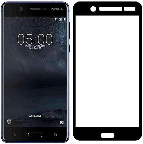محافظ صفحه نمایش شیشه ای حرارت دیده نوکیا 5 - مشکی محافظ صفحه نمایش شیشه ای حرارت دیده نوکیا 5 - مشکی