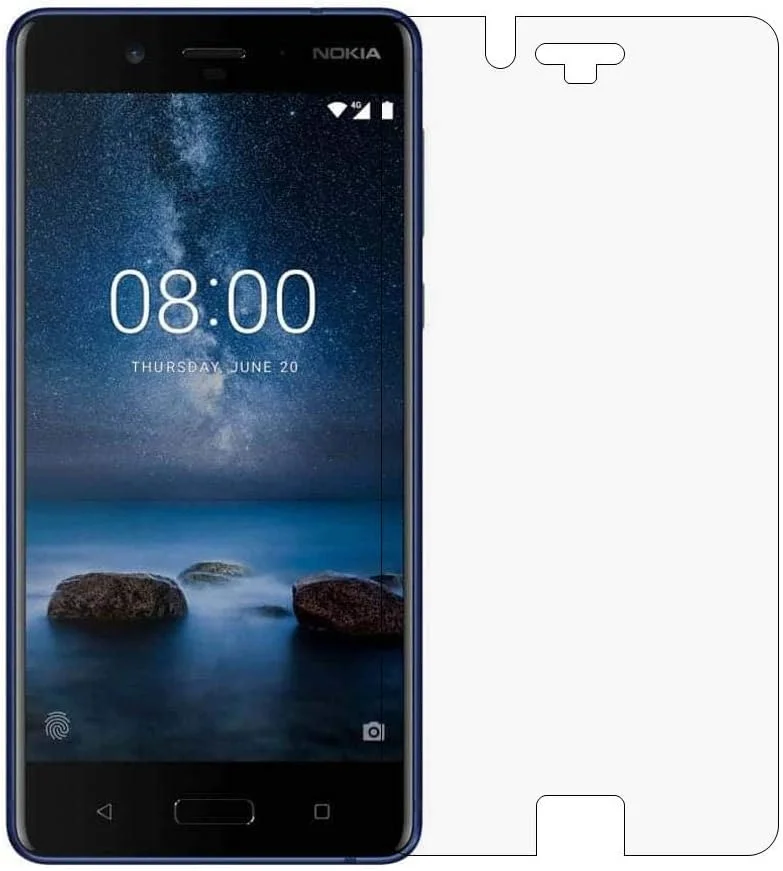 محافظ صفحه نمایش شیشه ای حرارت دیده نوکیا 8 محافظ صفحه نمایش شیشه ای حرارت دیده نوکیا 8