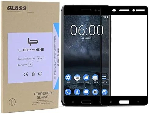 محافظ صفحه نمایش شیشه ای حرارت دیده LEPHEE نوکیا 6، پوشش کامل لبه های 2.5 بعدی، سختی 9H، ضد خش، ضد اثر انگشت، مناسب برای نوکیا 6 - مشکی محافظ صفحه نمایش شیشه ای حرارت دیده LEPHEE نوکیا 6، پوشش کامل لبه های 2.5 بعدی، سختی 9H، ضد خش، ضد اثر انگشت، مناسب برای نوکیا 6 - مشکی