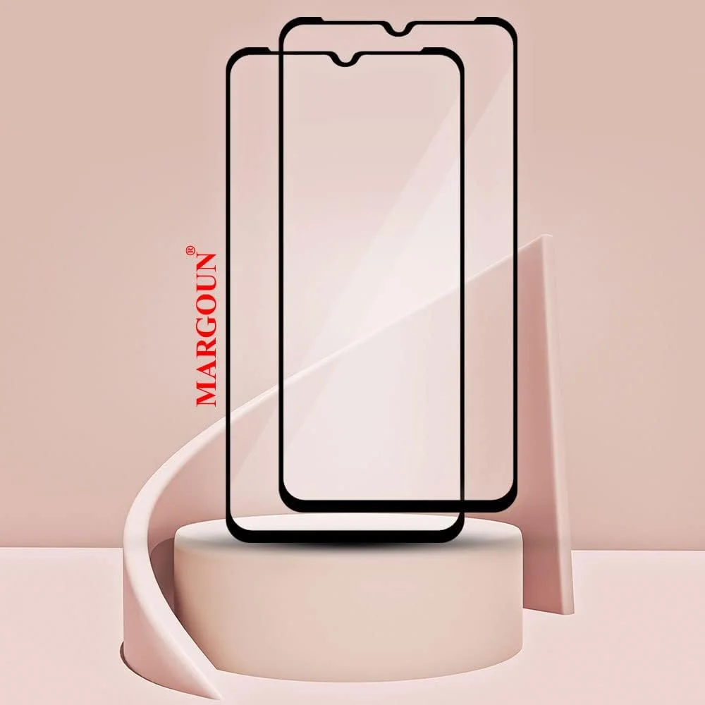 محافظ صفحه نمایش شیشه ای حرارت دیده مارگون 2 عددی برای نوکیا G21، حاشیه مشکی، سختی 9H، ضد اثر انگشت (نوکیا G21) محافظ صفحه نمایش شیشه ای حرارت دیده مارگون 2 عددی برای نوکیا G21، حاشیه مشکی، سختی 9H، ضد اثر انگشت (نوکیا G21)