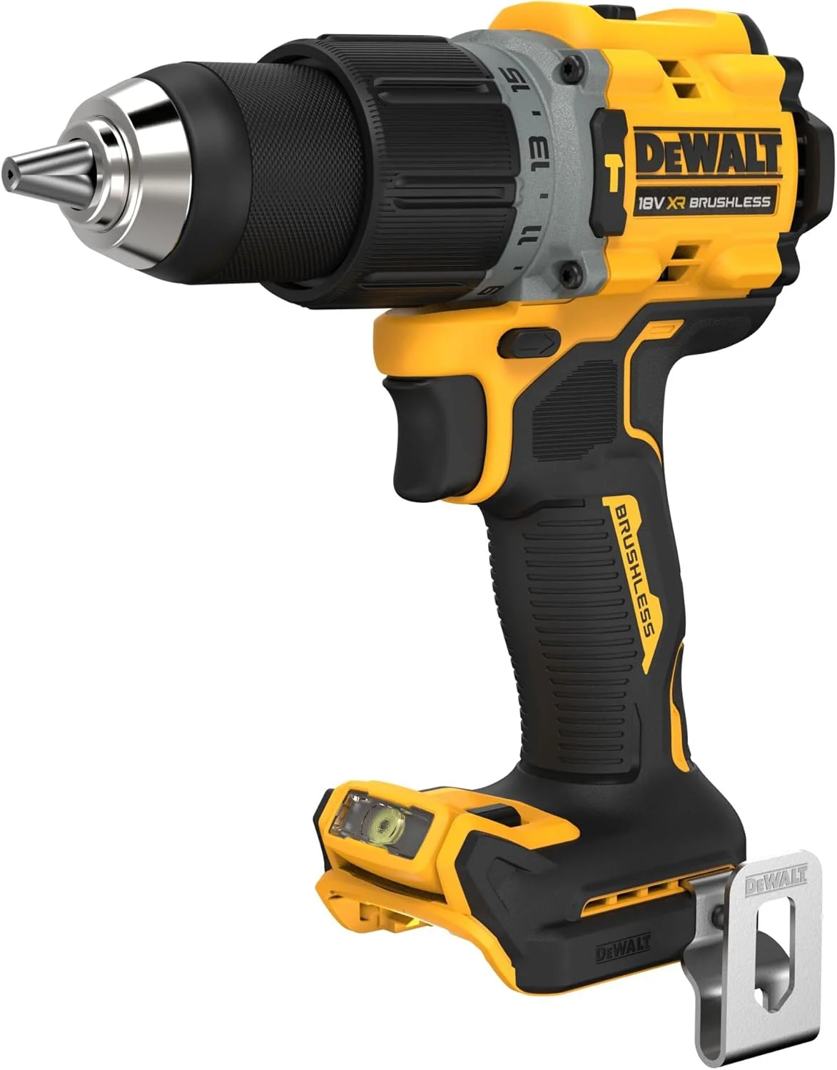 دریل چکشی شارژی براشلس 18 ولت Dewalt DCD805NT-XJ - فقط بدنه