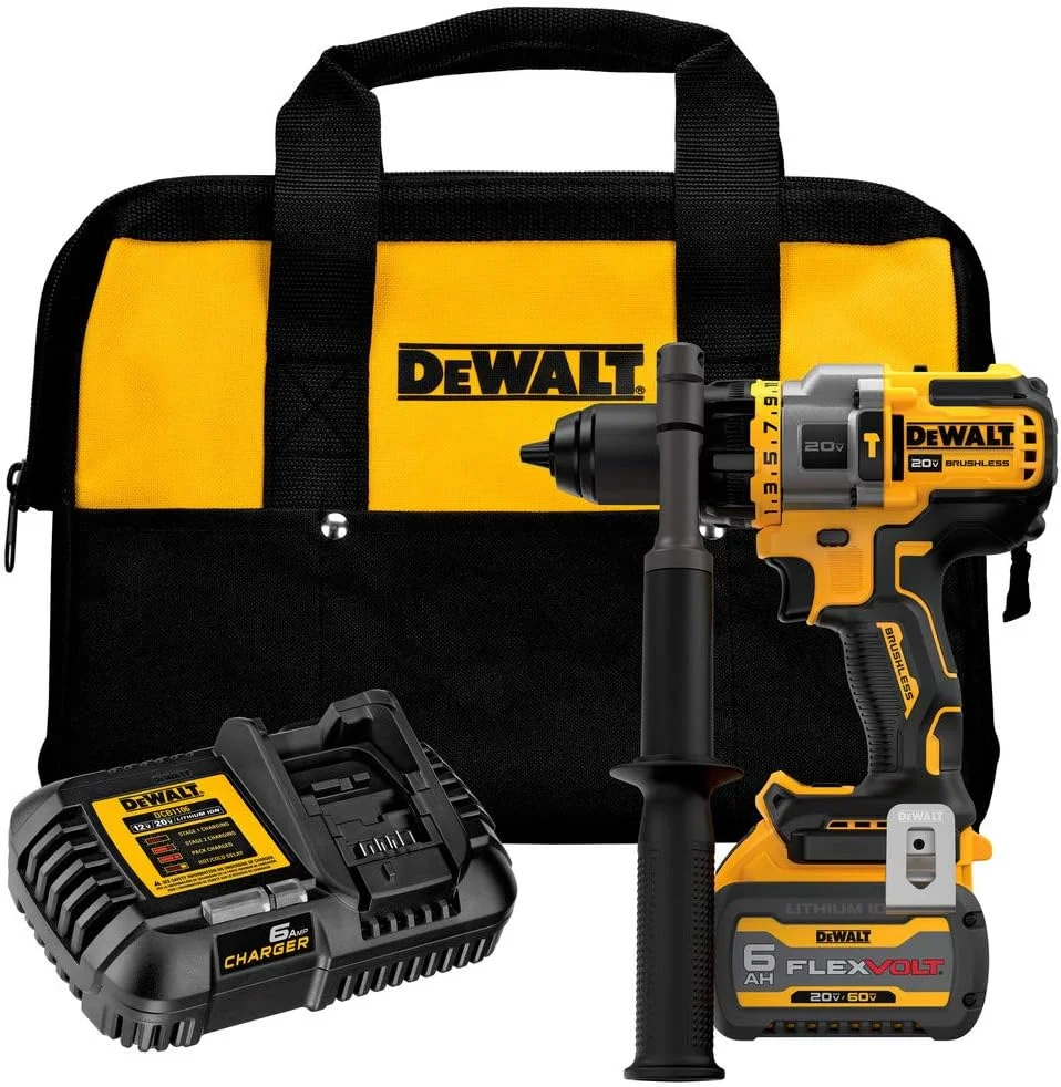 دریل چکشی/پیچ گوشتی شارژی براشلس 1/2 اینچی 20 ولت مکس DEWALT مدل DCD999T1 با کیت FLEXVOLT ADVANTAGE دریل چکشی/پیچ گوشتی شارژی براشلس 1/2 اینچی 20 ولت مکس DEWALT مدل DCD999T1 با کیت FLEXVOLT ADVANTAGE