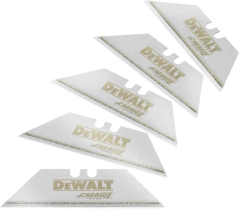 تیغه های ذوزنقه ای تنگستن کاربید Dewalt مدل DWHT0-11131 بسته 5 عددی