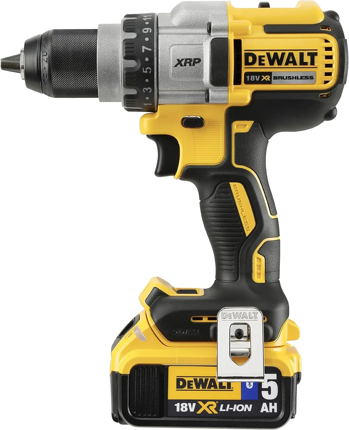 دریل پیچ گوشتی شارژی 3 سرعته DeWalt، 18 ولت، گیربکس تمام فلزی، گشتاور 11 مرحله ای، چراغ LED، شامل 2 عدد باتری لیتیوم یون XR (5.0 آمپر ساعت)، شارژر سریع سیستم، جعبه TSTAK و لوازم جانبی DCD991P2 دریل پیچ گوشتی شارژی 3 سرعته DeWalt، 18 ولت، گیربکس تمام فلزی، گشتاور 11 مرحله ای، چراغ LED، شامل 2 عدد باتری لیتیوم یون XR (5.0 آمپر ساعت)، شارژر سریع سیستم، جعبه TSTAK و لوازم جانبی DCD991P2