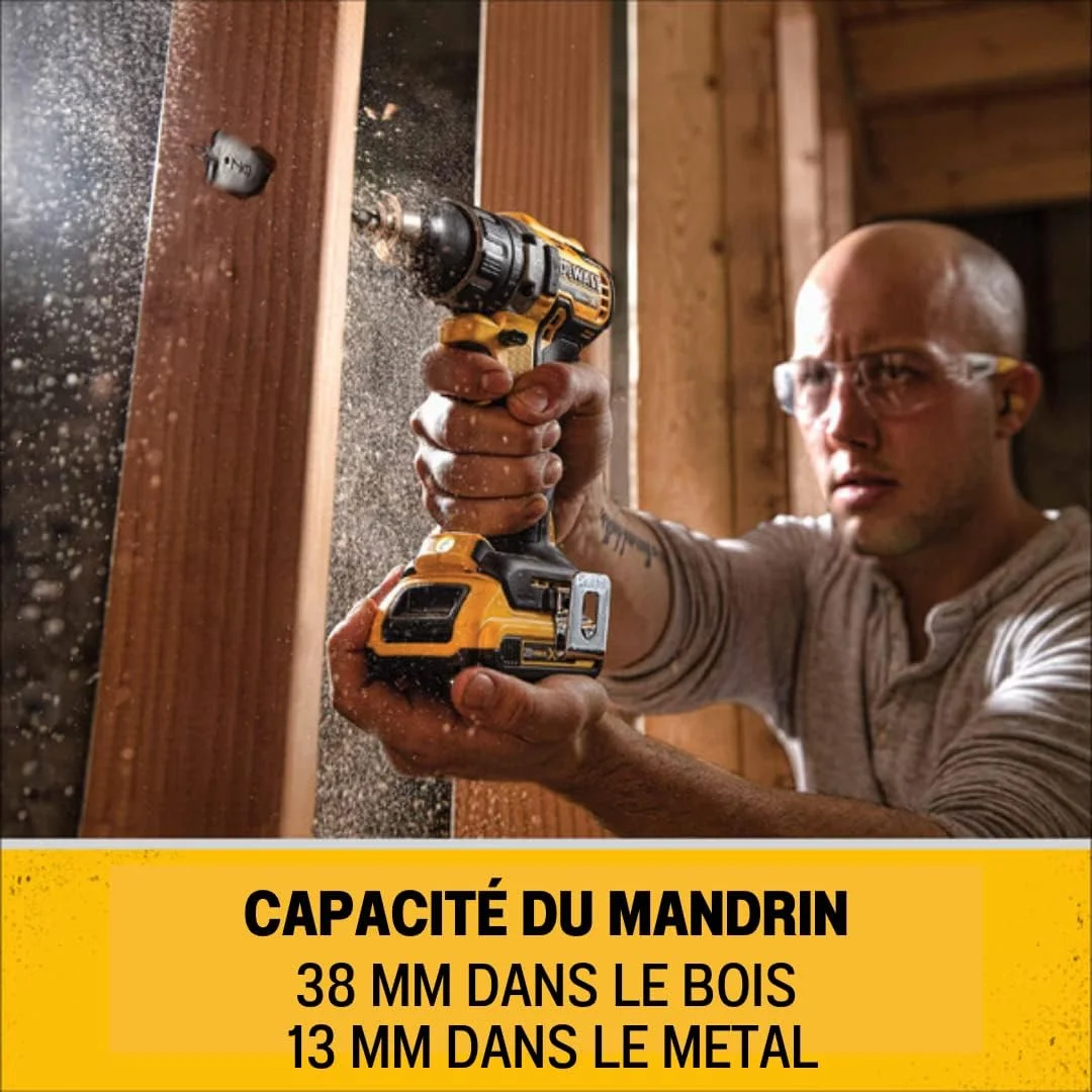 دریل پیچ گوشتی شارژی/پیچ گوشتی شارژی DeWalt (18 ولت، 2.0 آمپر ساعت، براشلس، با گیربکس تمام فلزی دو سرعته، 15 مرحله گشتاور، شامل دو باتری XR، شارژر سریع سیستم و جعبه Tstak)، DCD791D2 دریل پیچ گوشتی شارژی/پیچ گوشتی شارژی DeWalt (18 ولت، 2.0 آمپر ساعت، براشلس، با گیربکس تمام فلزی دو سرعته، 15 مرحله گشتاور، شامل دو باتری XR، شارژر سریع سیستم و جعبه Tstak)، DCD791D2