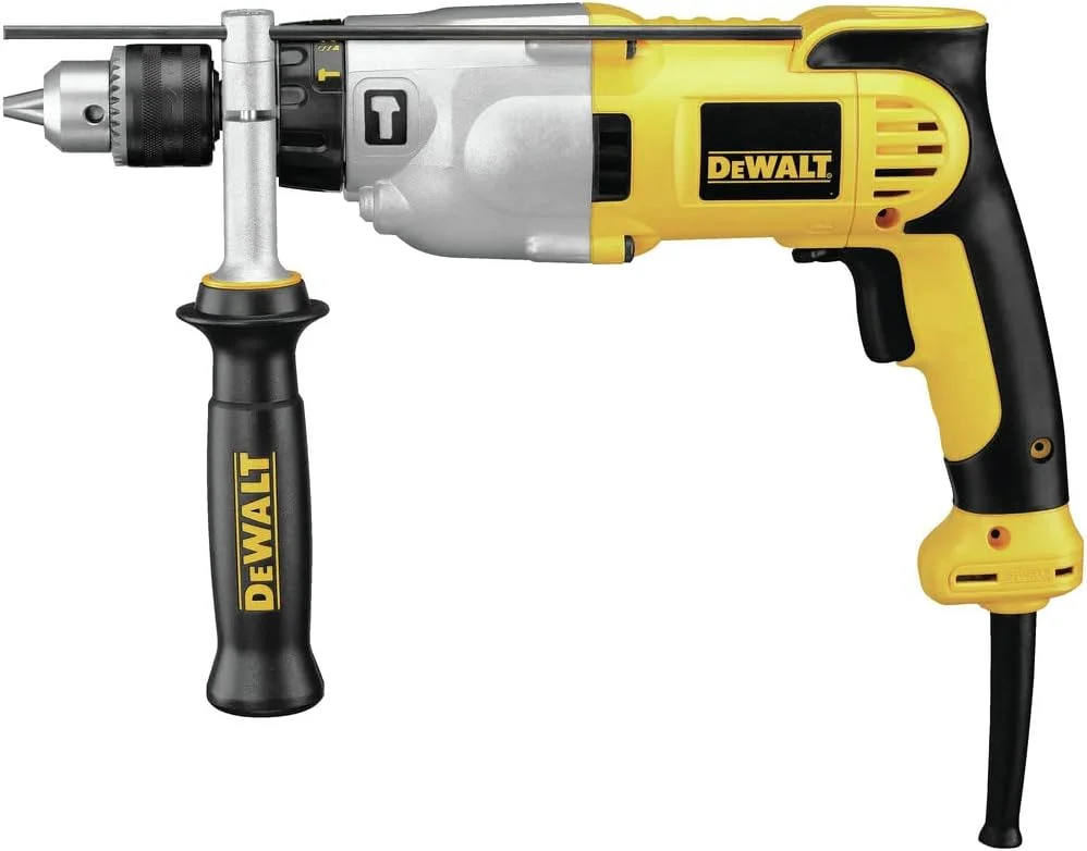 دریل چکشی دیوالت، 1/2 اینچ، 10 آمپر، دسته пистолет (DWD520)