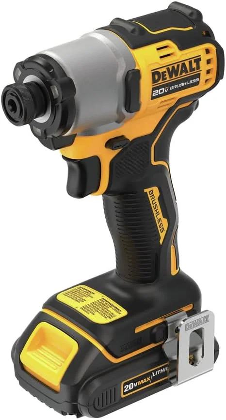 دریل پیچ گوشتی ضربه ای شارژی 20 ولت Dewalt DCF840C2 MAX براشلس لیتیوم-یون 1/4 اینچ با 2 باتری (1.5 آمپر ساعت) دریل پیچ گوشتی ضربه ای شارژی 20 ولت Dewalt DCF840C2 MAX براشلس لیتیوم-یون 1/4 اینچ با 2 باتری (1.5 آمپر ساعت)
