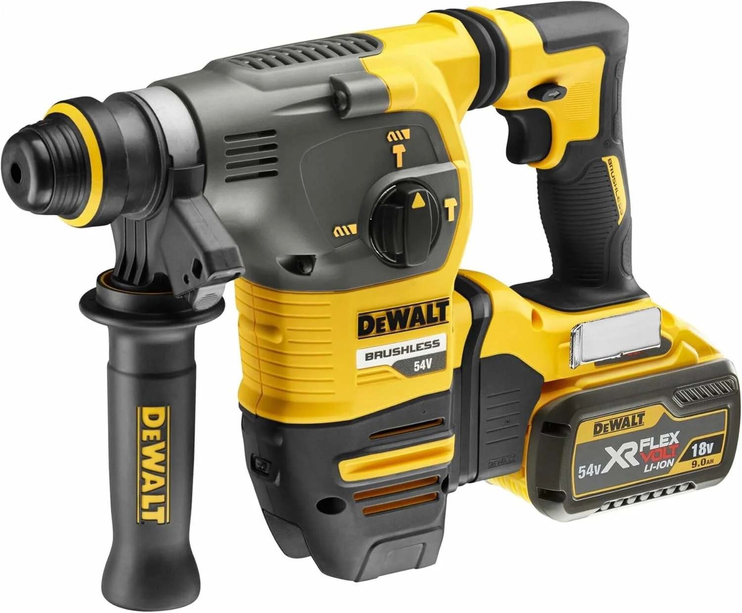 DEWALT DCH333X2-QW - چکش تخریب بادی بدون جاروبک XR FLEXVOLT 54V